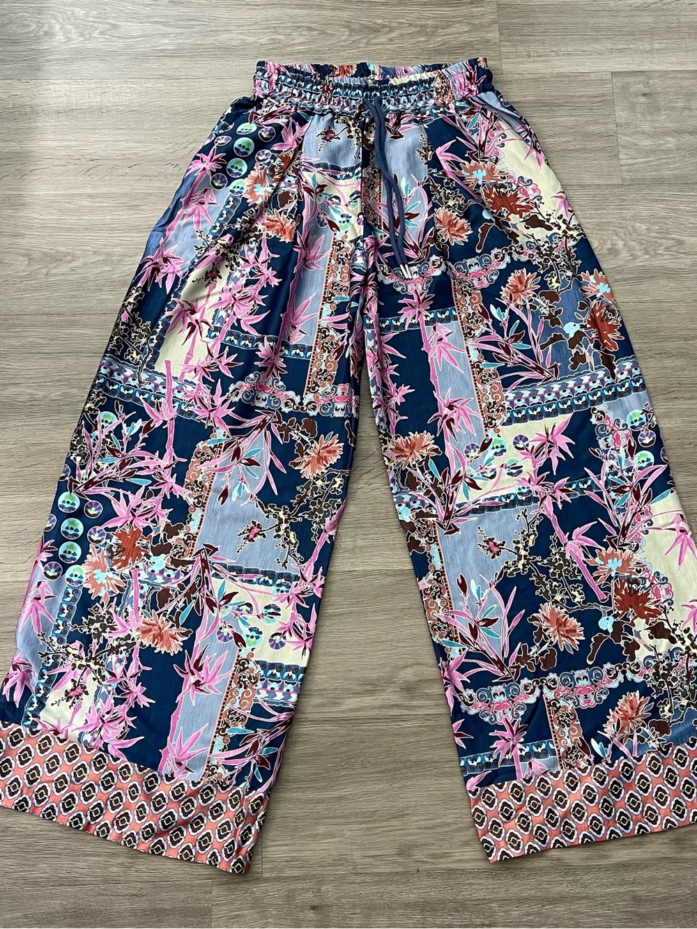 NWT - Floral Wide-Leg Casual Bottoms